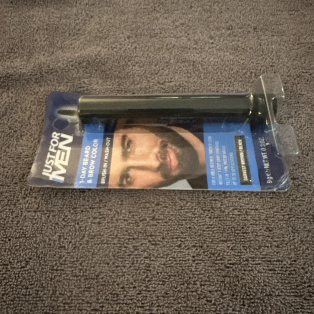 Just For Men 1 Day Beard And Brow Color‎ Darkest Brown Black
